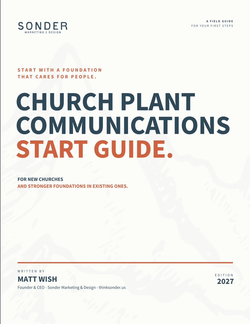 Church Plant Communications Start Guide by Matt Wish, Sonder Marketing & Design
